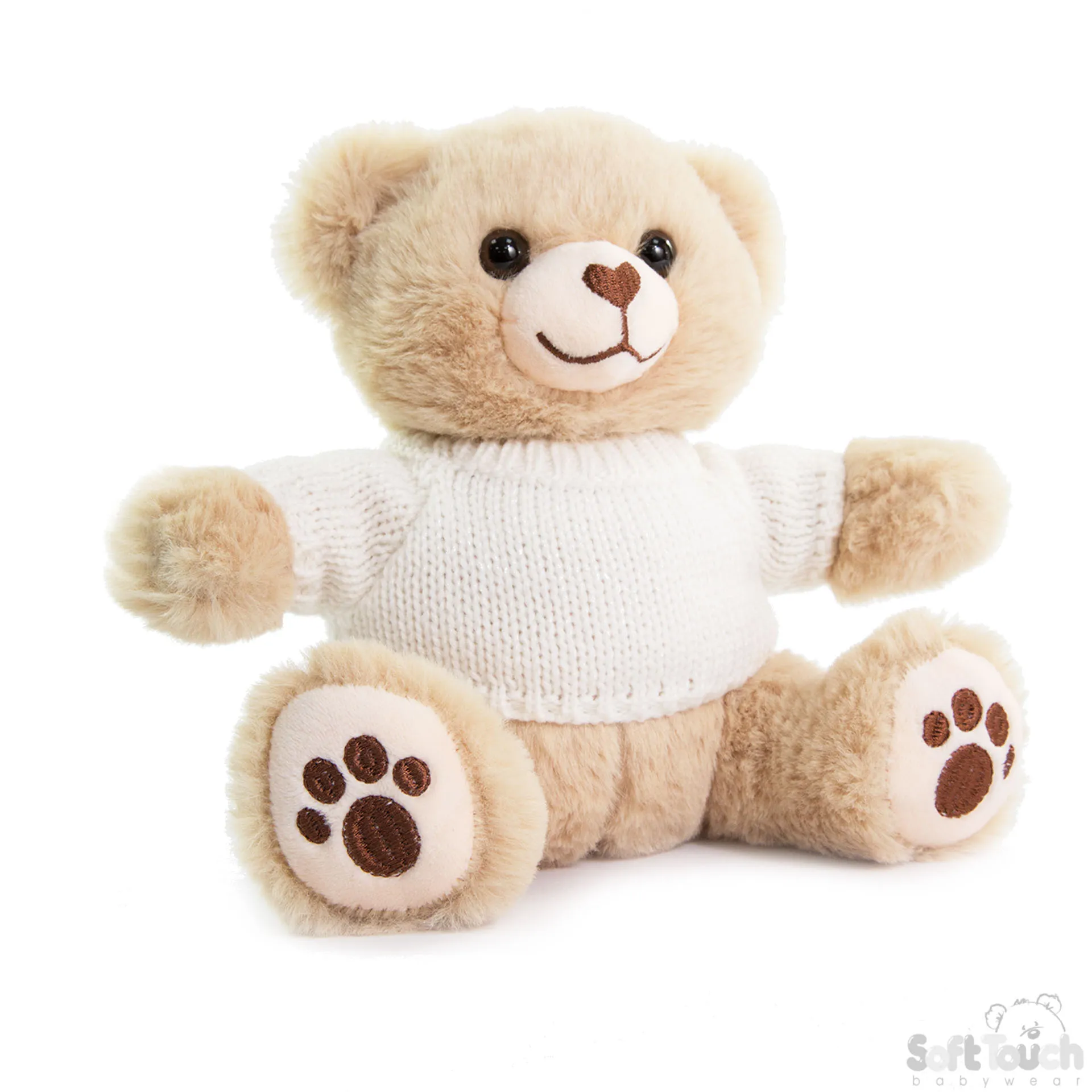 SOFT TOUCH brown teddy bear with jumper TB320-BR