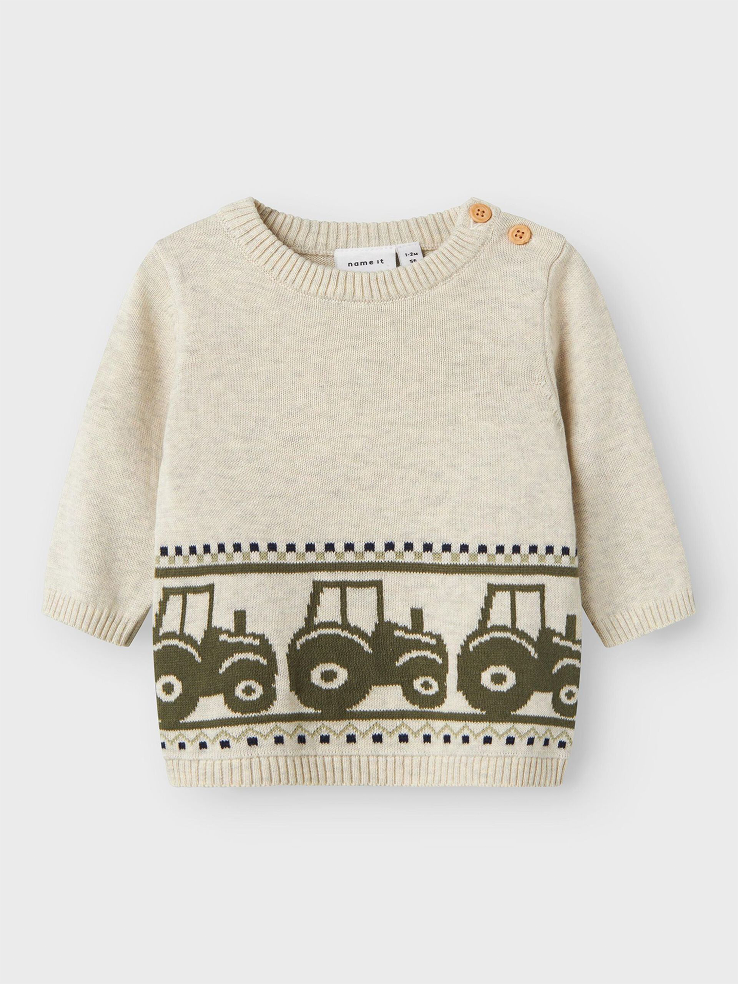 NAME IT nbm birane ls knit peyote tractor sweater 13237261 ss25 