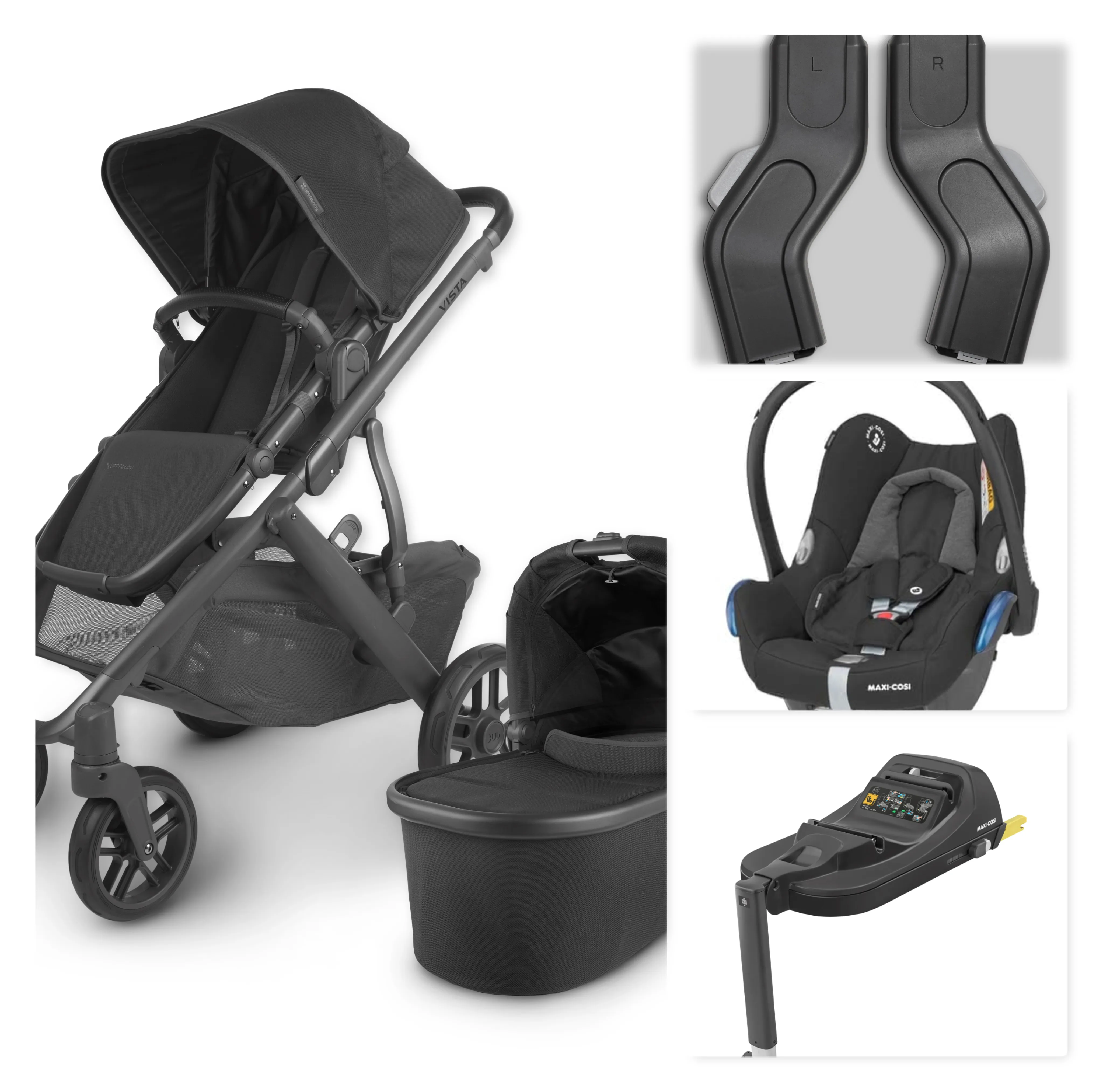 Uppababy Vista V2 Pram/Pushchair & Maxi Cosi Cabriofix Bundle