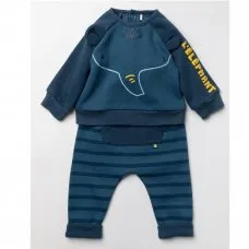 boys blue 2pc set Baby Boys Elephant Soft Fleece 2 Piece Outfit  W22659 