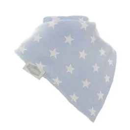 ZIGGLE bandana bibs blue with stars zbbac 